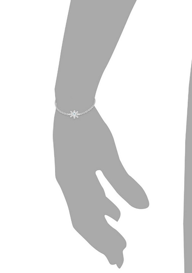 Prinzessin Lillifee Armband Schneeflocke, 2036943, mit Zirkonia (synth),  Gesamtlänge ca. 15 cm, verstellbar
