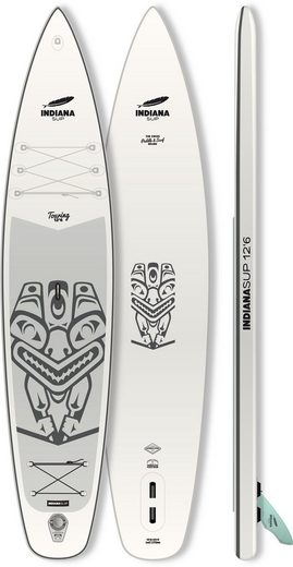 Indiana Paddle & Surf Inflatable SUP-Board »Indiana 12'6 Touring Inflatable«, (5 tlg., mit Pumpe und Transportrucksack)