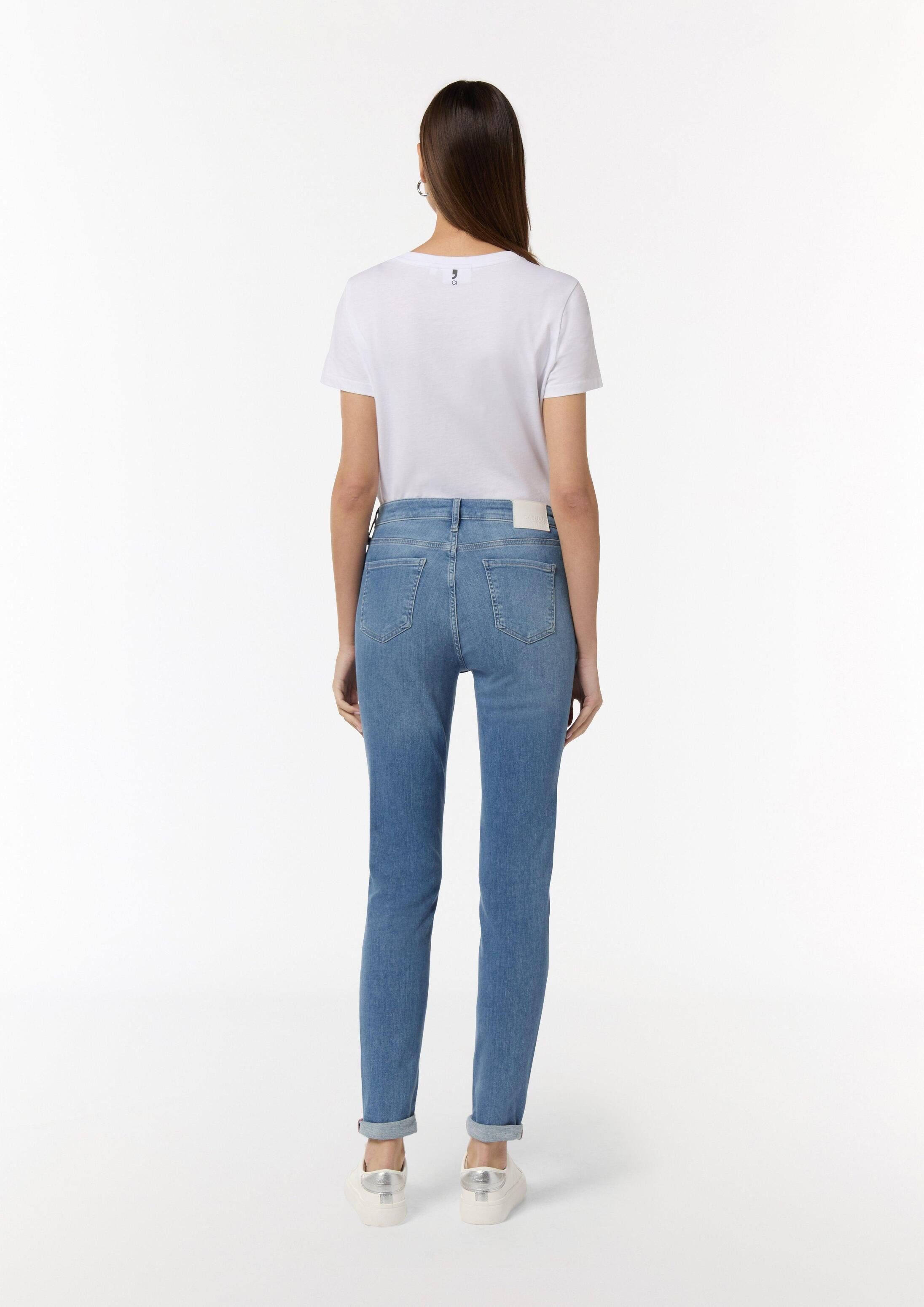 comma Skinny-fit-Jeans Jeans-Hose Skinny: Jeans mit Saum zum Aufrollen