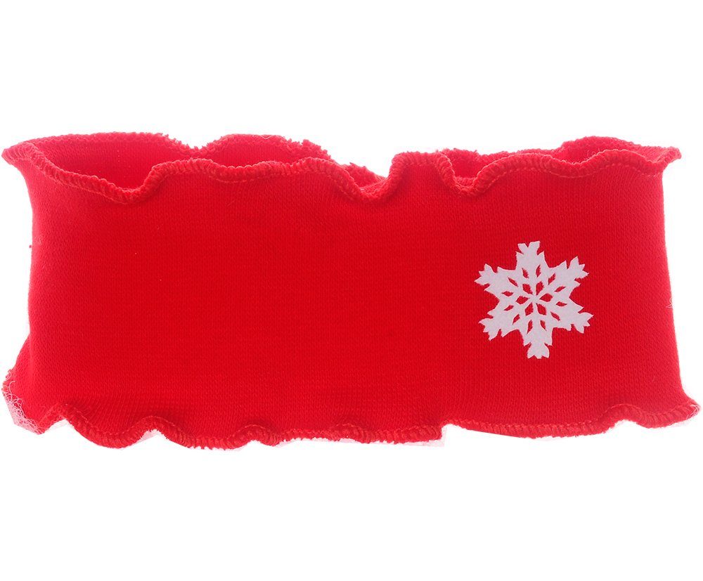 La Bortini Stirnband und rot Rot 0-12Mon in Stirnband Baby Kopfband elastisch Ohrenschutz weihnachtlich, Weiß weiß