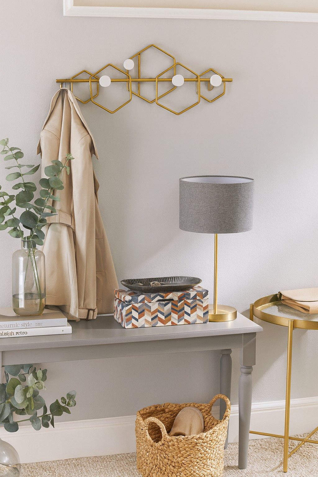 moebel-direkt-online Wandgarderobe Sally, aus Metall, goldfarben beschichte günstig online kaufen