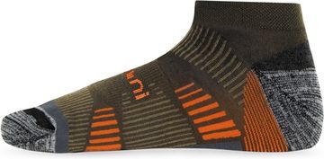 normani Sneakersocken 2 Merino Trekking Sneaker-Socken mit Frotteesohle (2 Paar) hochwertige Merinowolle