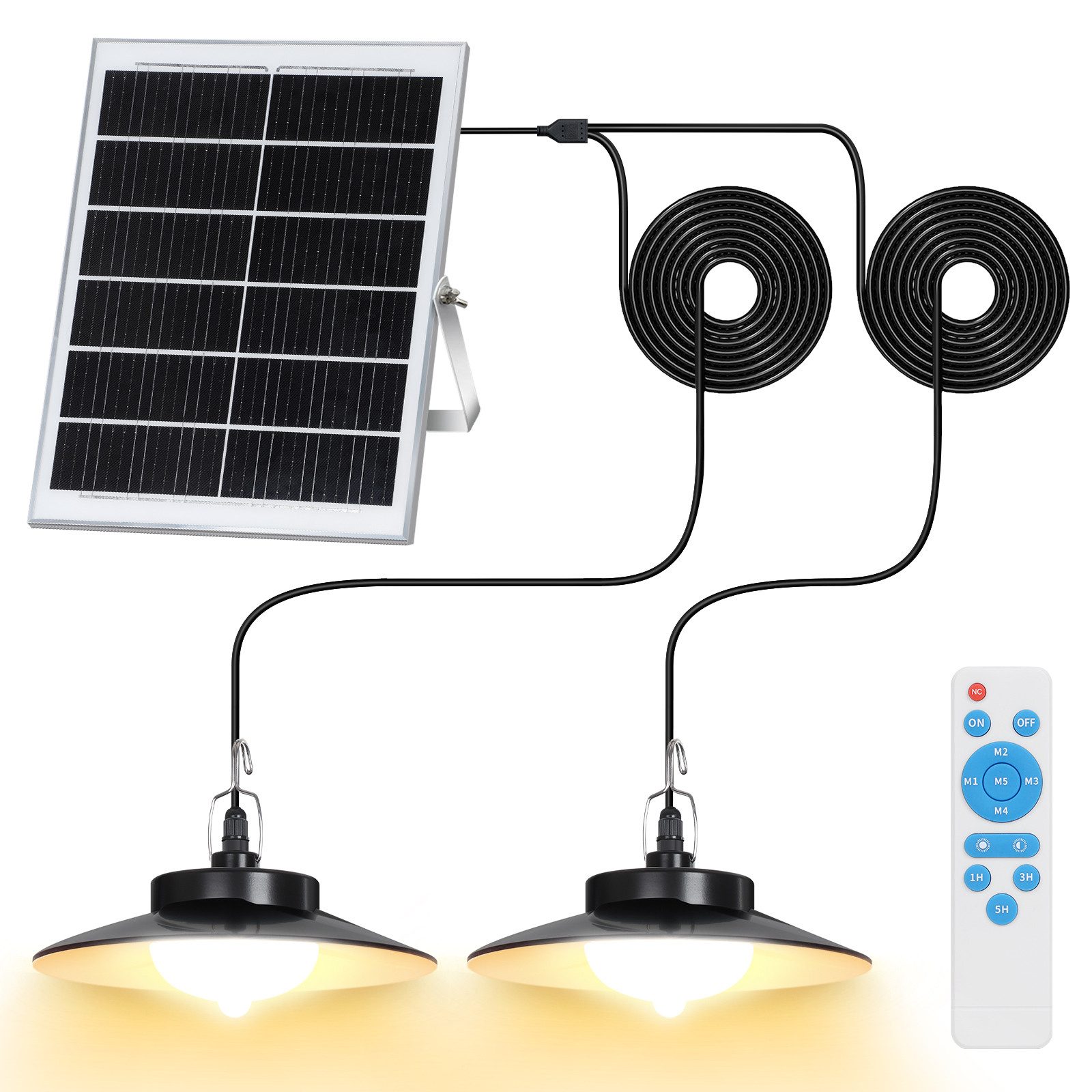 LMaxhome LED Solarleuchte Hängelampen Solar Deckenleuchte günstig online kaufen