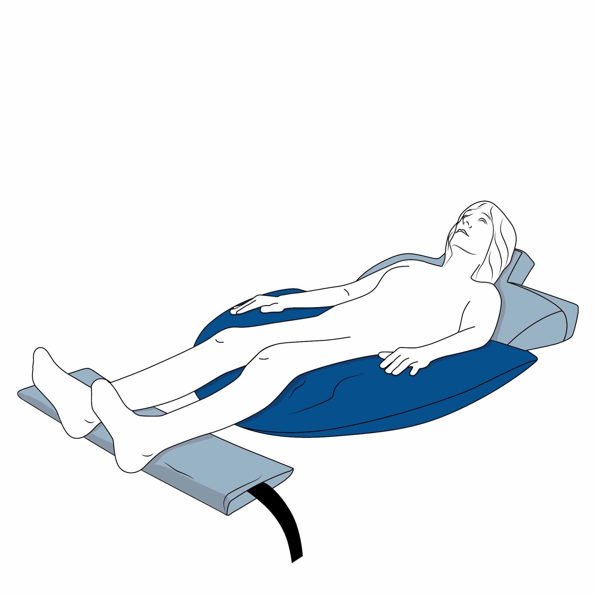 Softline Healthcare Products Lagerungskissen CareWave Halbmond-Kissen XS NEG0882 - 142x25cm