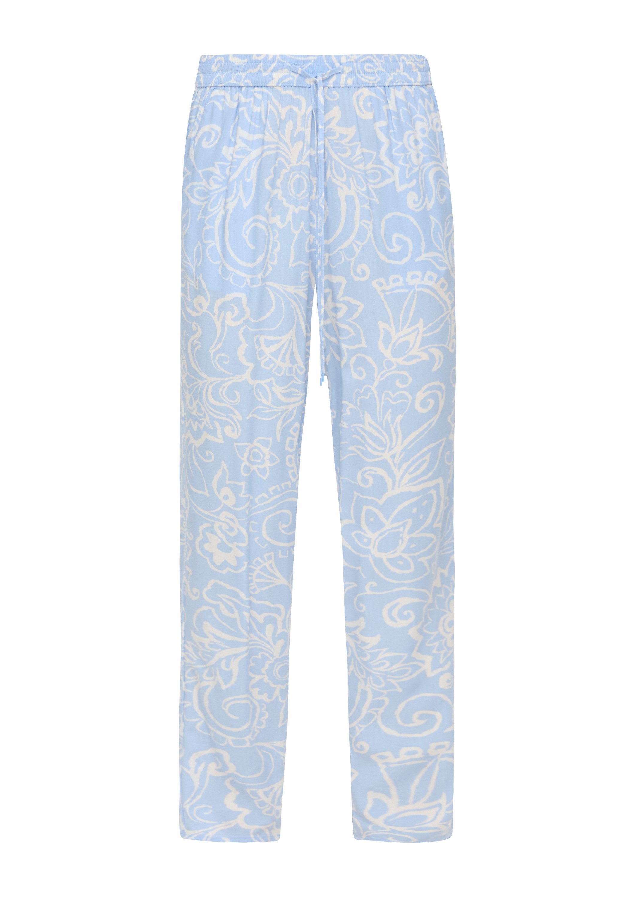 s.Oliver Chinos Hose Jogpants aus Viskose mit All-over-Print günstig online kaufen