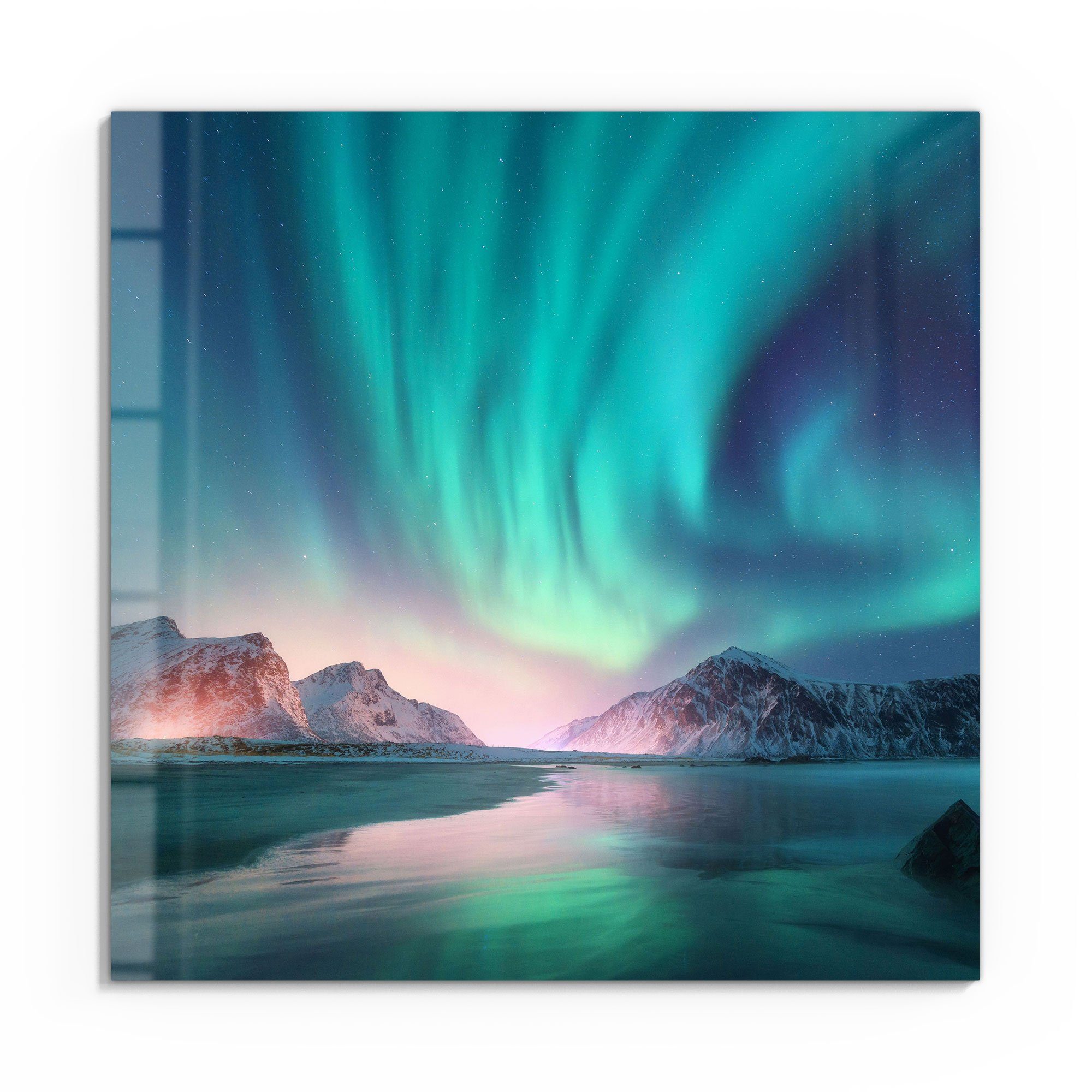 DEQORI Glasbild 'Das Nordlicht der Lofoten', günstig online kaufen