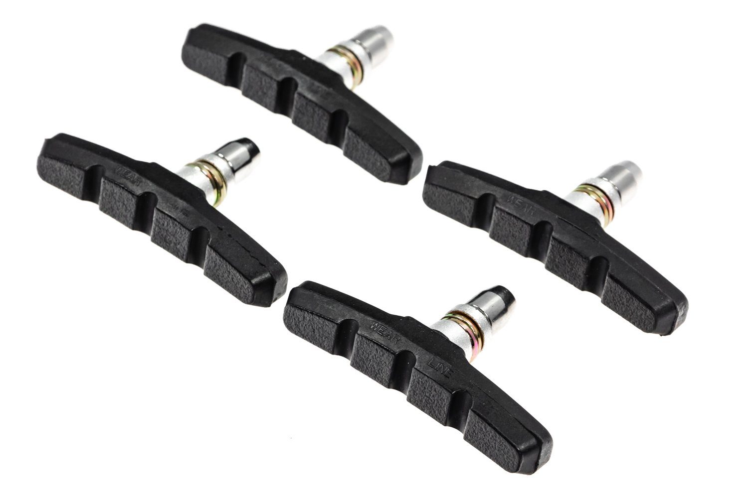 ALHONGA Bremsbelag 4 Stück Fahrrad V Brake Bremsschuhe ALHONGA 70 mm Brems Belag Gummi