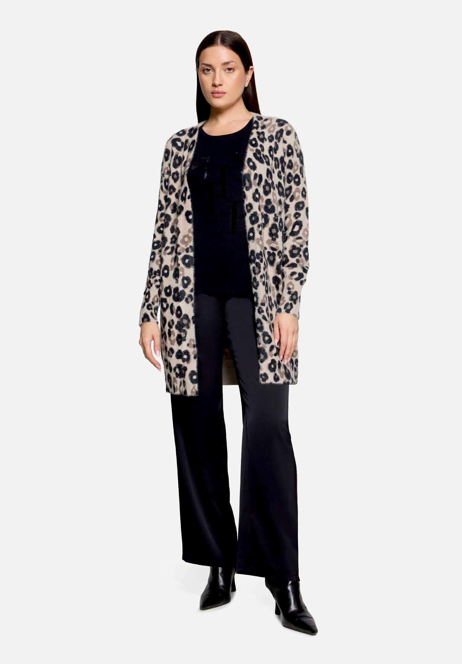 Betty Barclay Strickjacke Damen mit Aufdruck (1-tlg)
