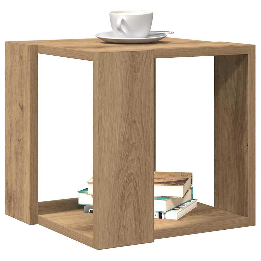 vidaXL Couchtisch Couchtisch Artisan-Eiche 32 x 32 x 30 cm Holzwerkstoff (1 günstig online kaufen