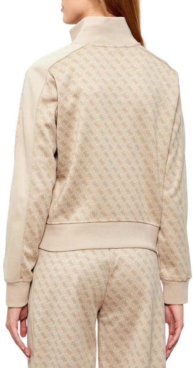 Guess Sweatshirt MAYA 4G FULLZIP SWEATSHIRT - Bedruckter Logo-Sweater mit Reißverschlus