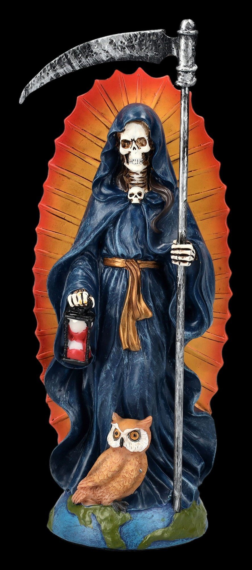 Figur GmbH Gothic Reaper Santa Sensenmann Dekofigur Figuren Dekofigur - blau Shop Muerte - Fantasy