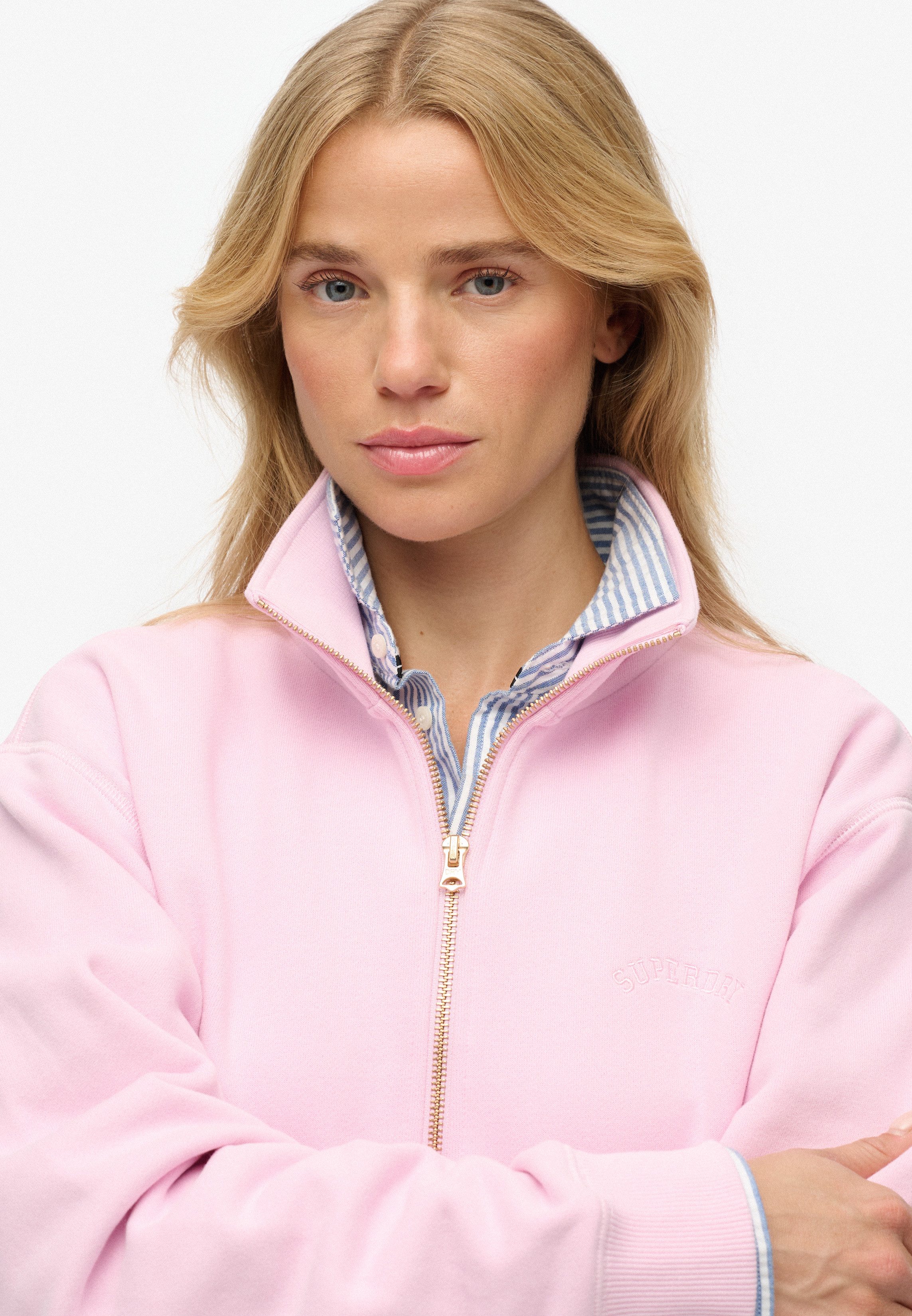 Superdry Sweatshirt ESSENTIAL LOGO EMB HALF ZIP