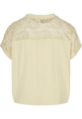 URBAN CLASSICS Kurzarmshirt Damen Ladies Oversized Lace Tee (1-tlg)