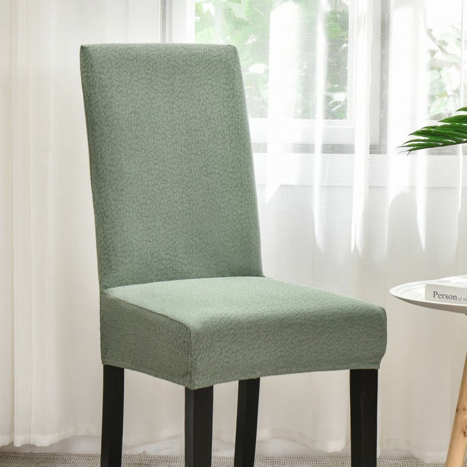 Grün Sitzschutz Stuhlhusse, Stretch-elastisch HOMEIDEAS, Stuhlbezug Blasendruck