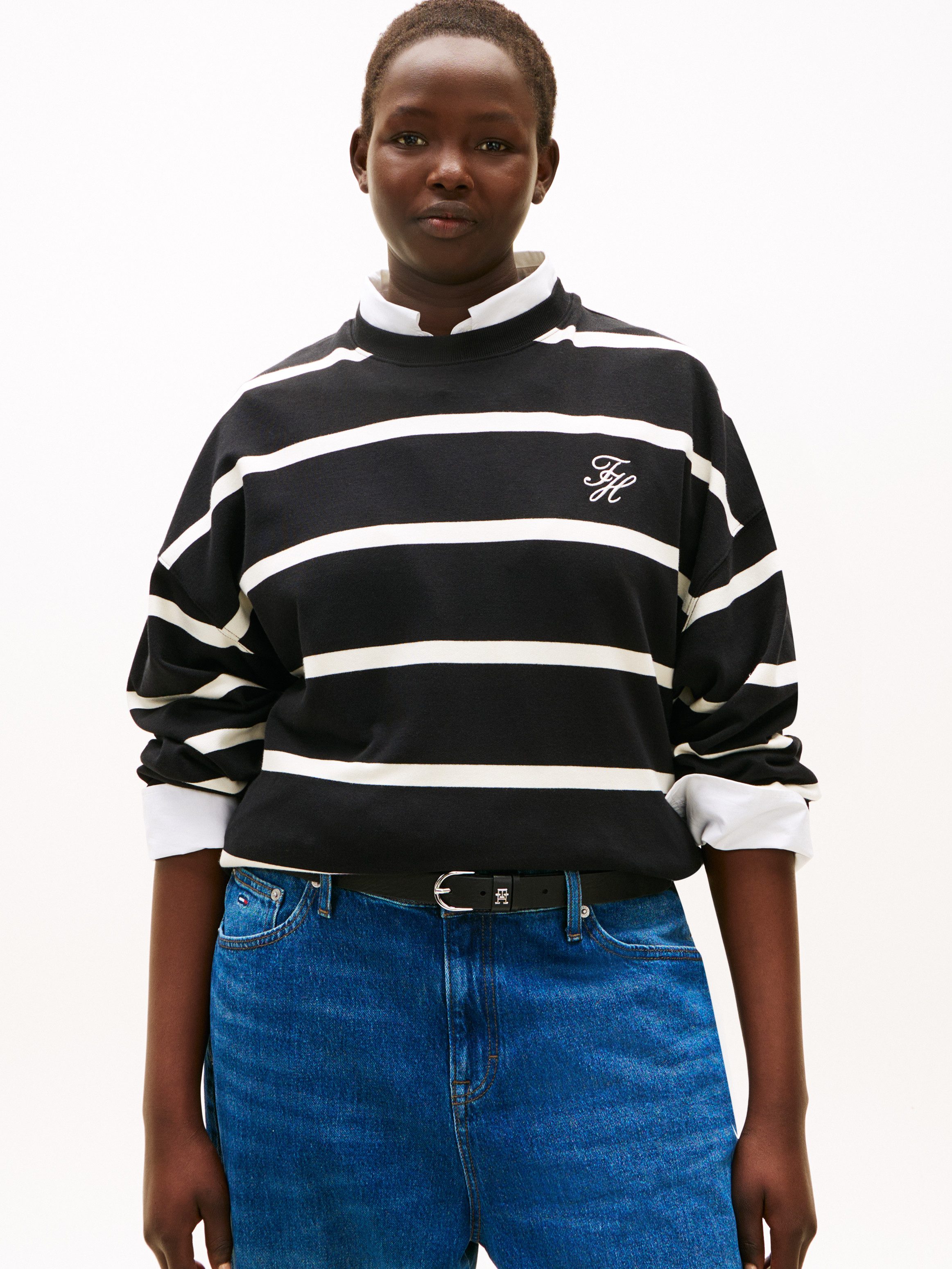 Tommy Hilfiger Curve Sweatshirt CRV TH SCRIPT MDRN TERRY SWTSHRT in großen günstig online kaufen