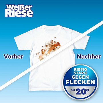 Weißer Riese Universal Gel (100 WL - 4,5 l) Vollwaschmittel (1-St. für strahlend saubere Wäsche & wirkt riesig stark gegen Flecken Kalt-Aktiv schon ab 20° C, 100% recycelbar)