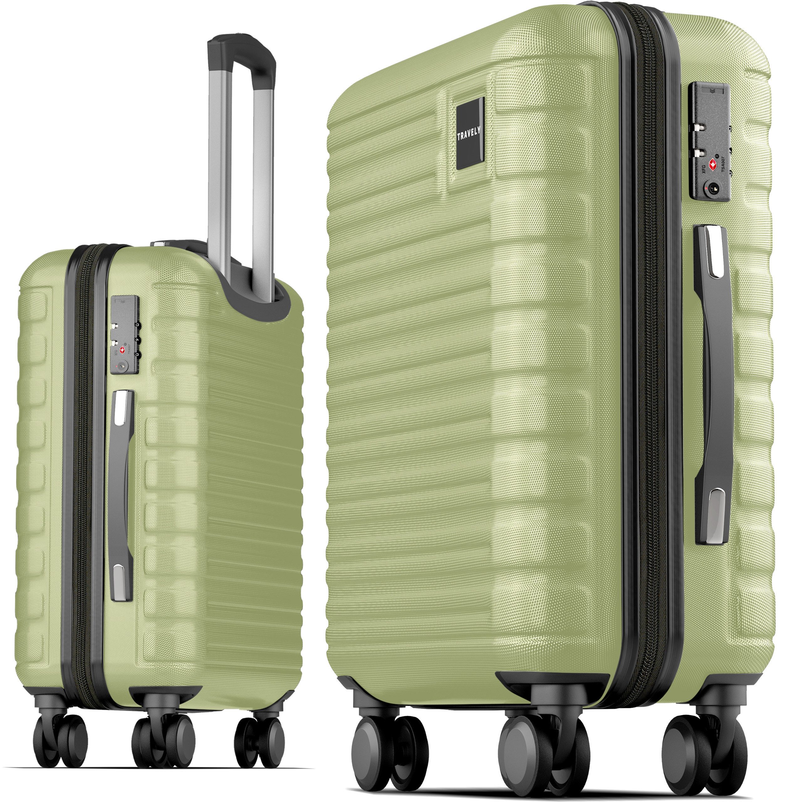 Travely Handgepäck-Trolley Polycarbonat Koffer - Reisekoffer, günstig online kaufen