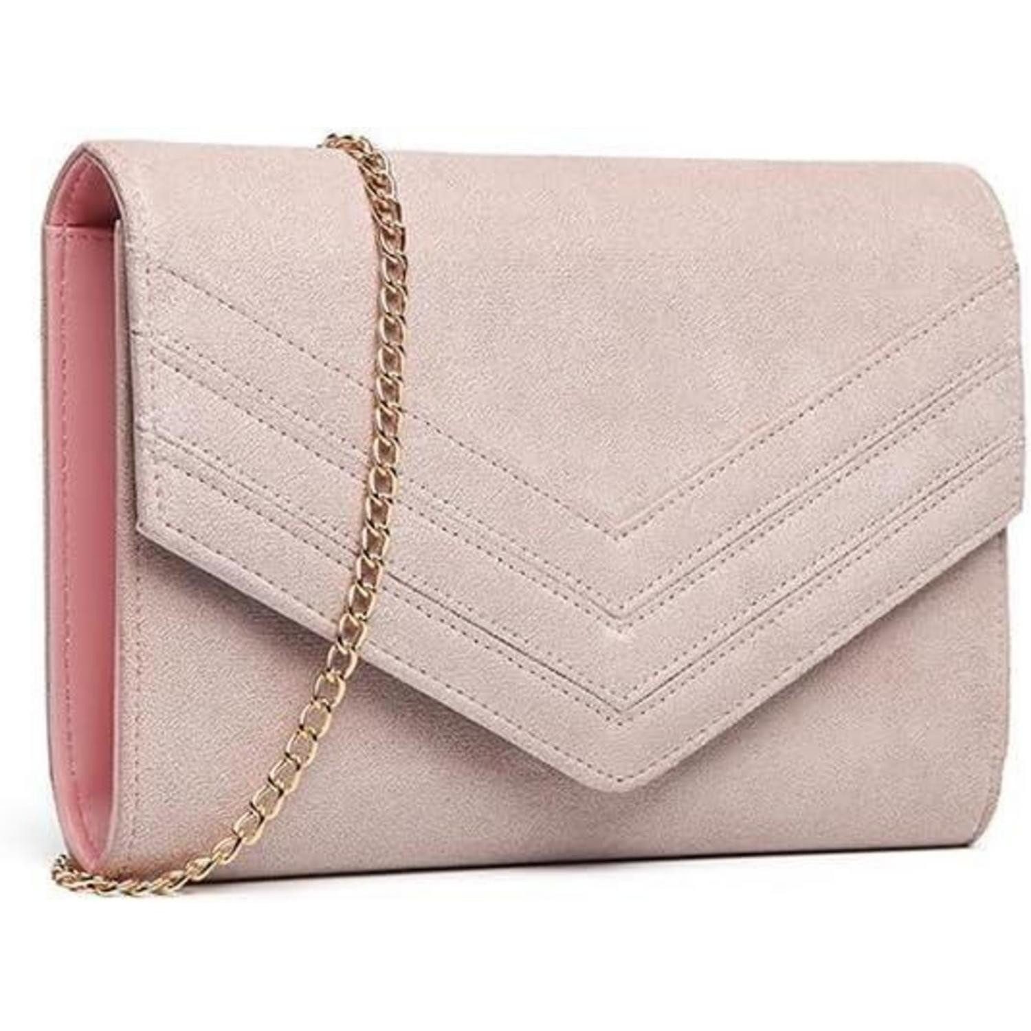 LuxusKollektion Clutch Damen Clutch Elegant Umschlag Abendtasche mit Kette