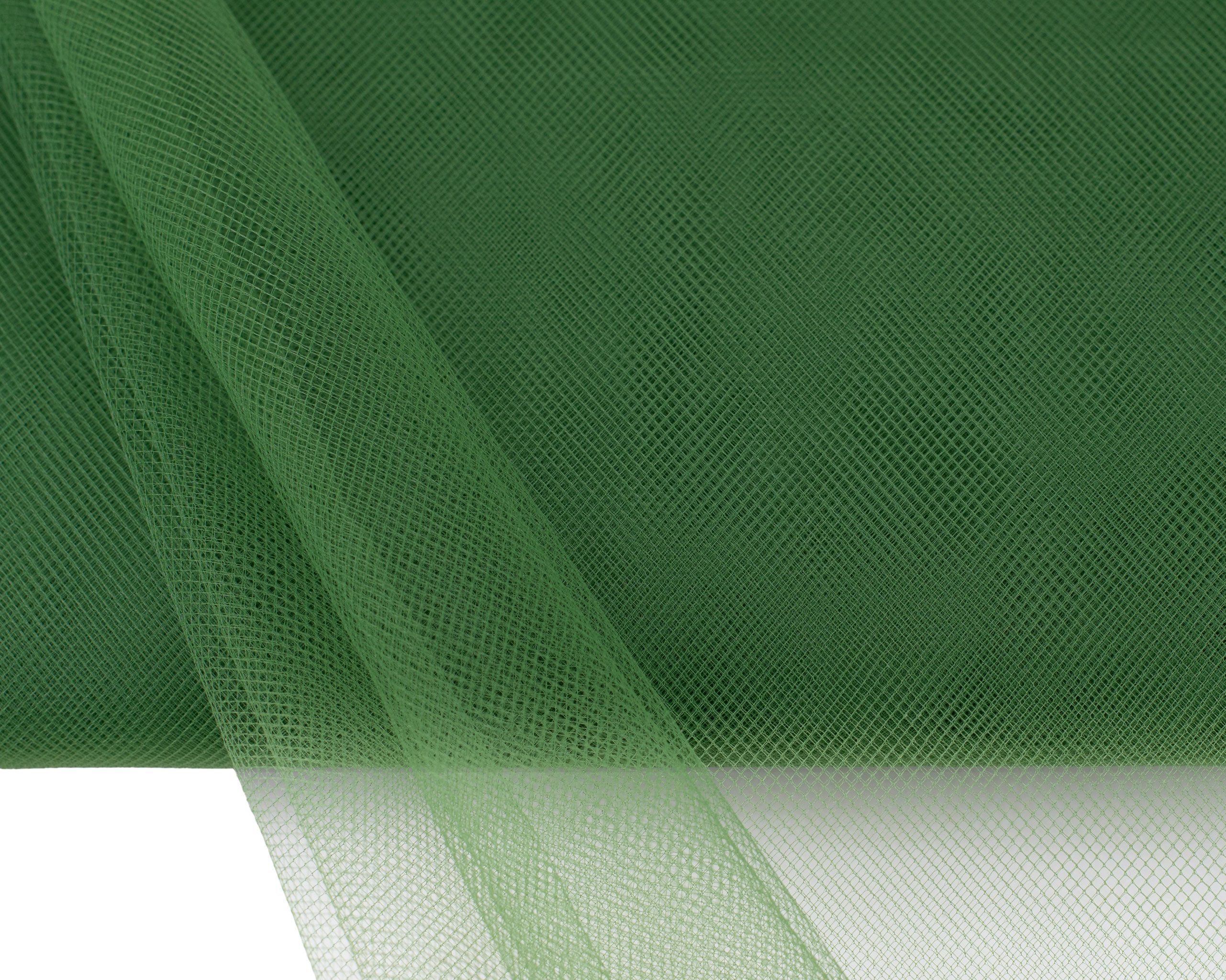 Creativery Stoff, TÜLL Stoff 10m x 150cm Olivgrün