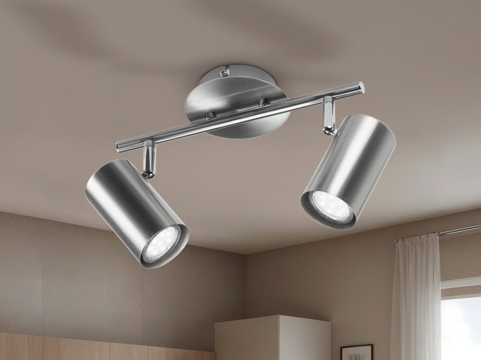 meineWunschleuchte LED Deckenstrahler, LED wechselbar, Warmweiß, Innen Lich günstig online kaufen