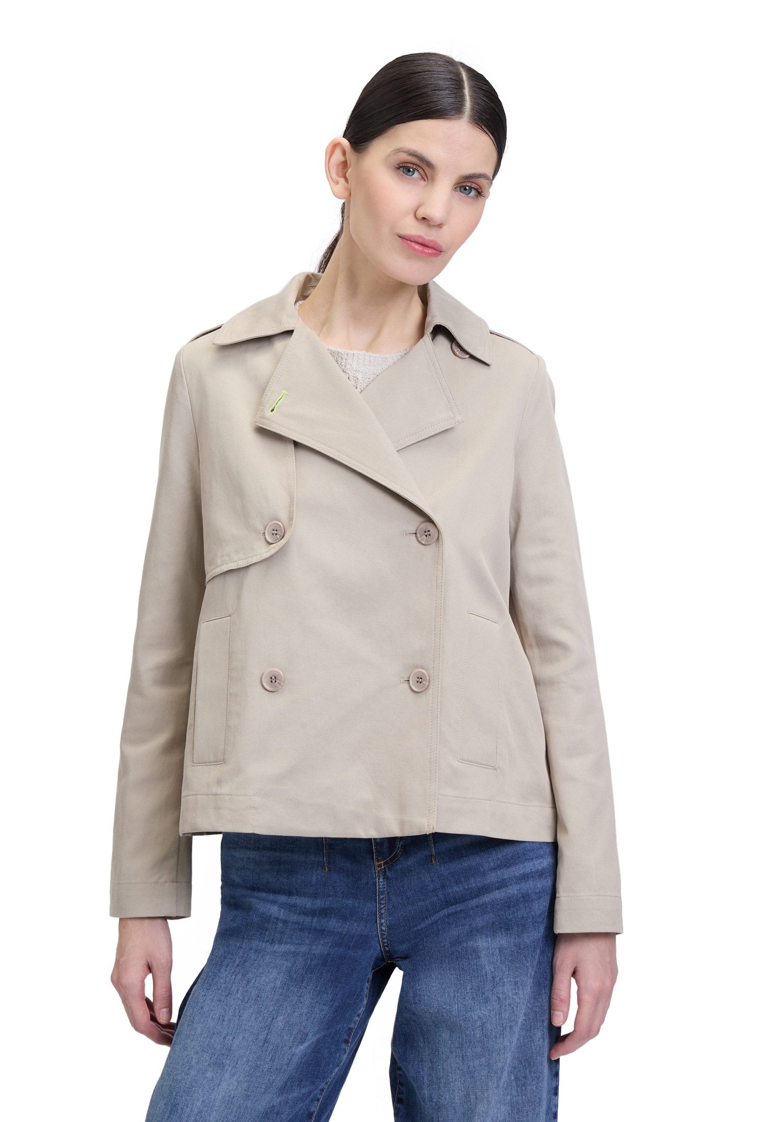 Kurzblazer Cartoon Kurztrench mit Taschen