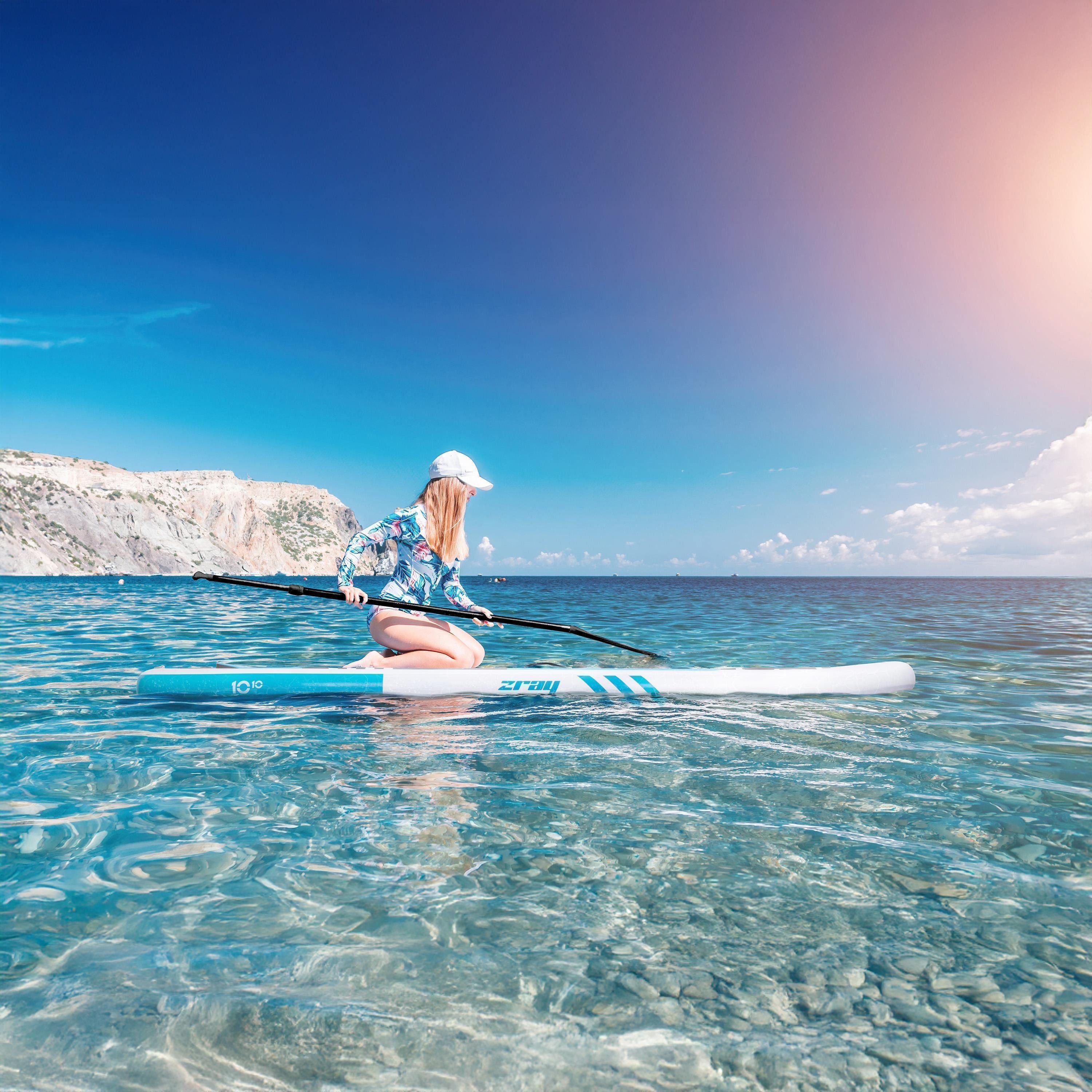 zray Inflatable SUP-Board X2 All Around Premium Stand Up Paddling Komplettset 330x81x15 cm, All Around X-Rider, (Starkes Allround-SUP für Familien und Fortgeschrittene, 6 tlg., Stand Up Paddling Board Komplettset), für alle Gewässer geeignet