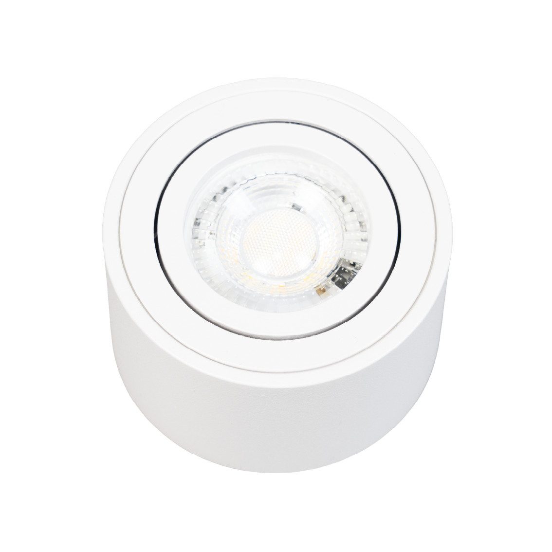 ENOVALITE LED Aufbaustrahler LUXULA LED Downlight 7W 3000-6500K CCT schwenkbar Dimmbar Weiß, Farbwechsler
