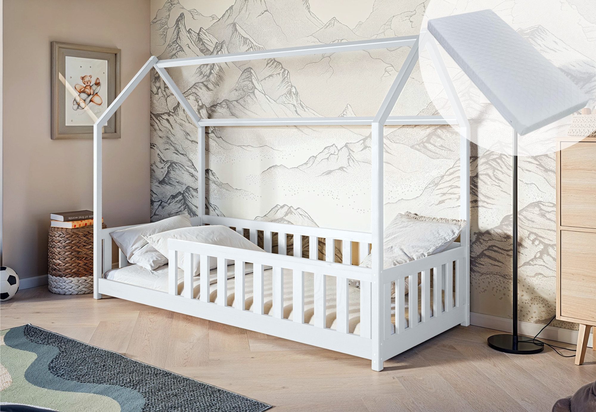 Kids Collective Hausbett Kinderbett 90x200 cm günstig online kaufen