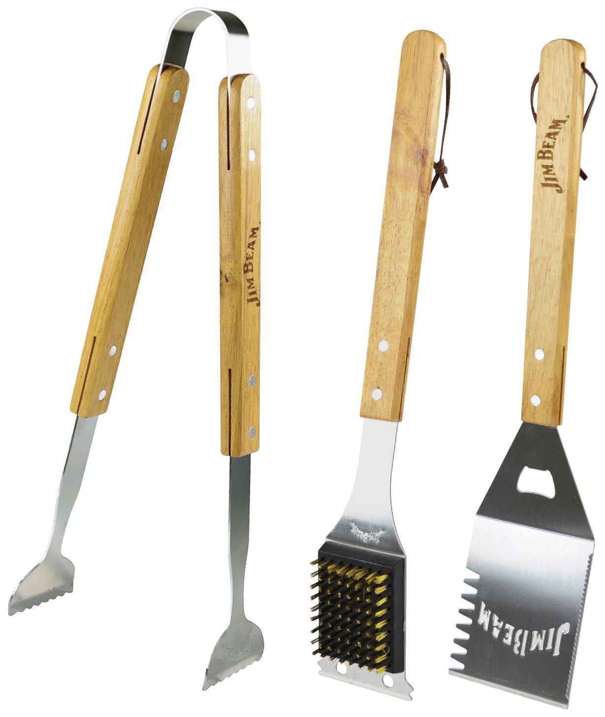 Jim Beam BBQ Grillbesteck-Set, (Set, 3 tlg)