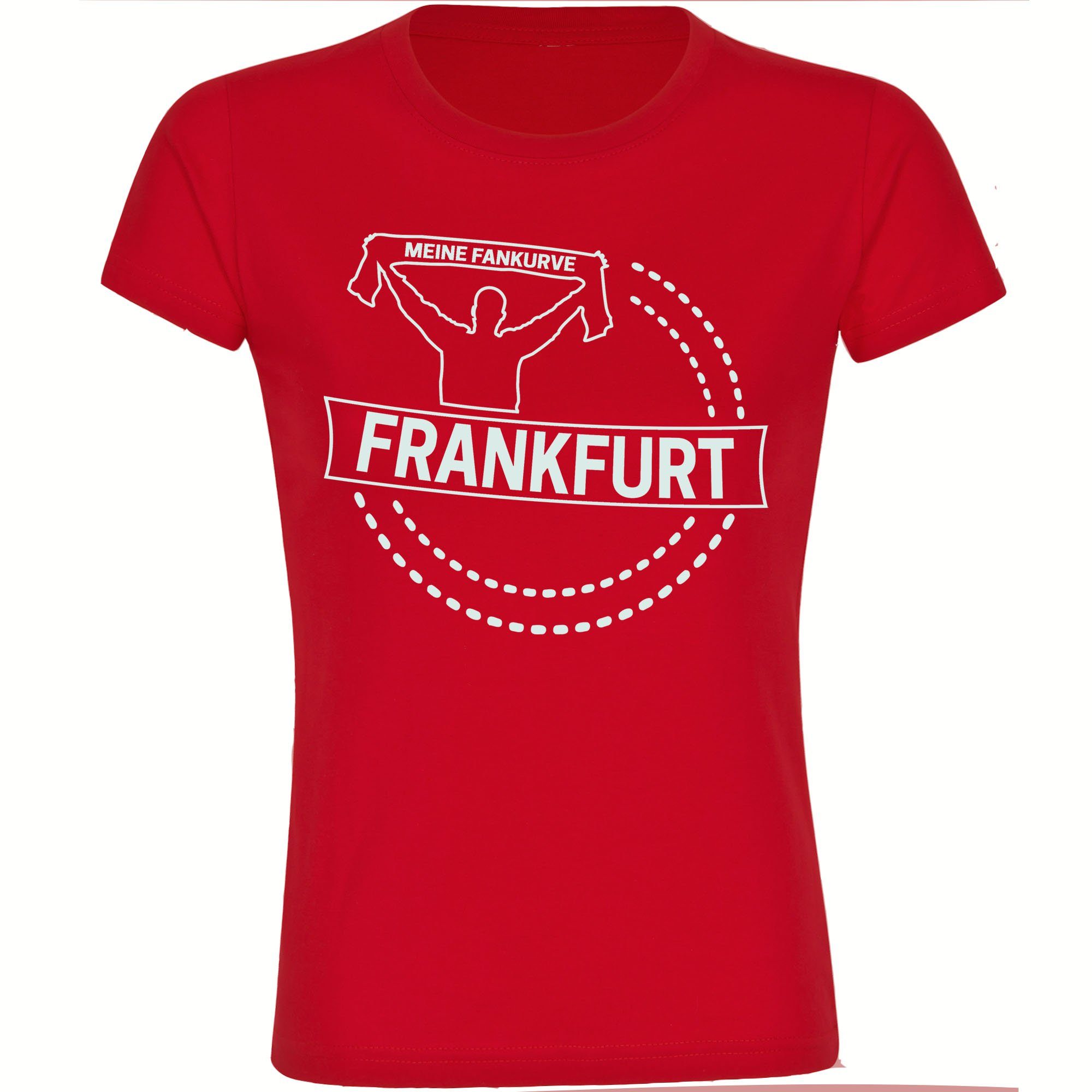 multifanshop T-Shirt Damen Frankfurt - Meine Fankurve - Frauen