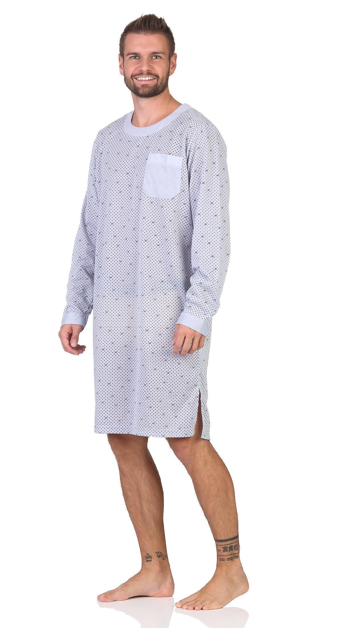 EloModa Nachthemd Herren Nachthemd mit langen günstig online kaufen
