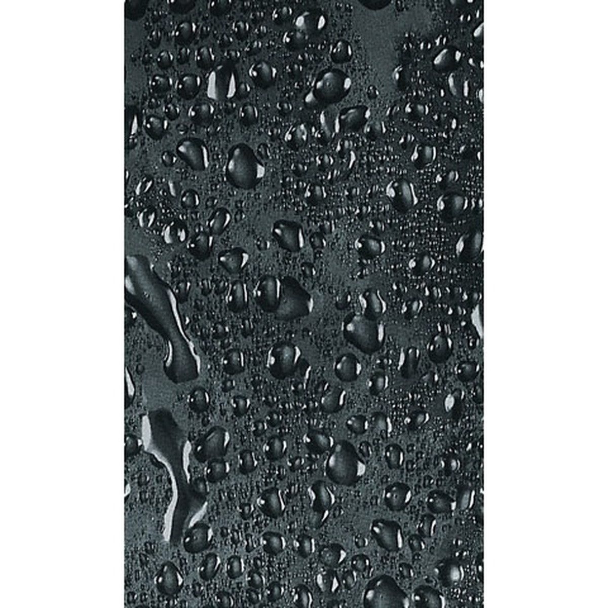 Euroshowers GmbH Duschvorhang Wassertropfen Schwarz 180 × 200 cm Polyester mit 12 Ringen Breite 180 cm