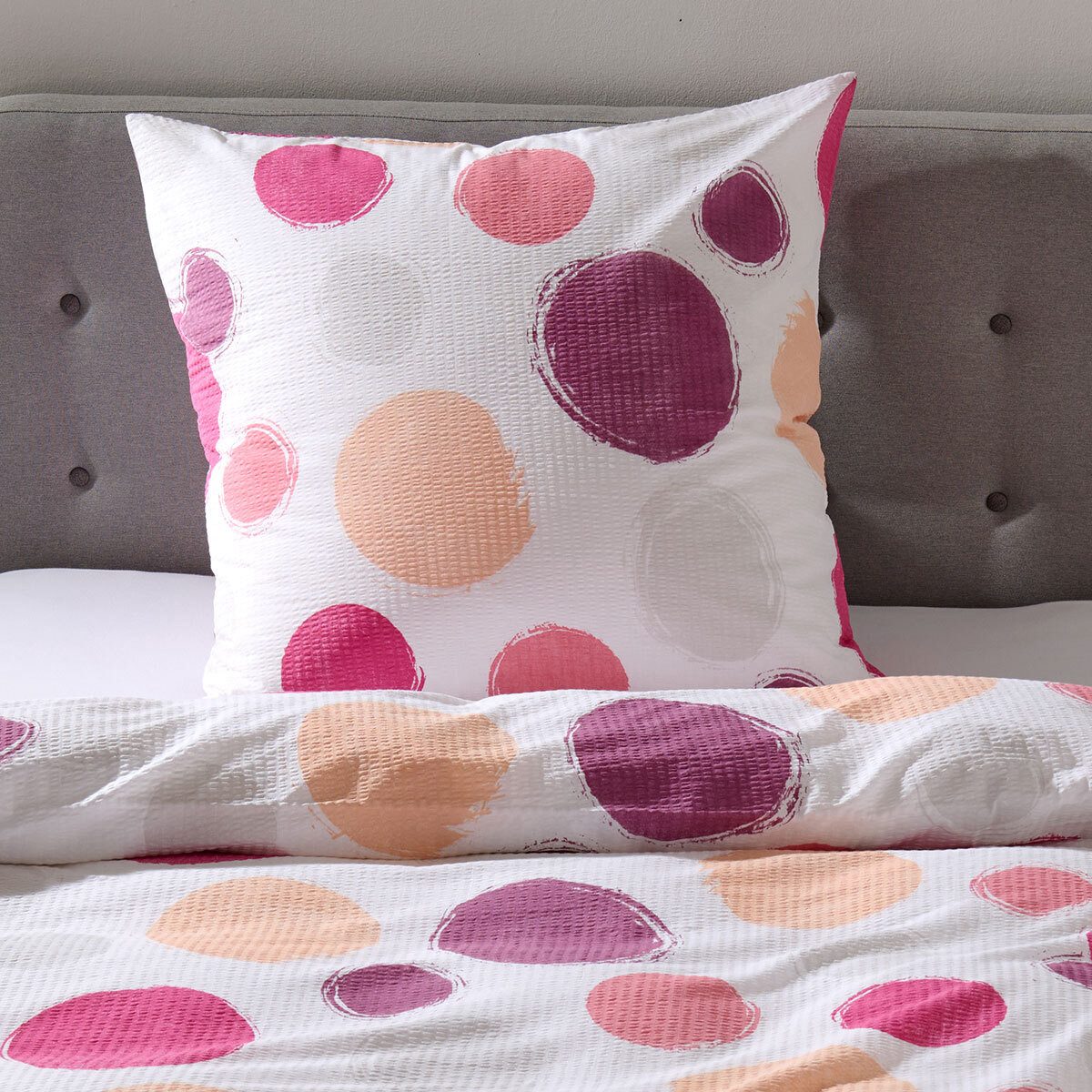 TRAUMSCHLAF Bettwäsche Kreise, Seersucker, 2 teilig, günstig online kaufen