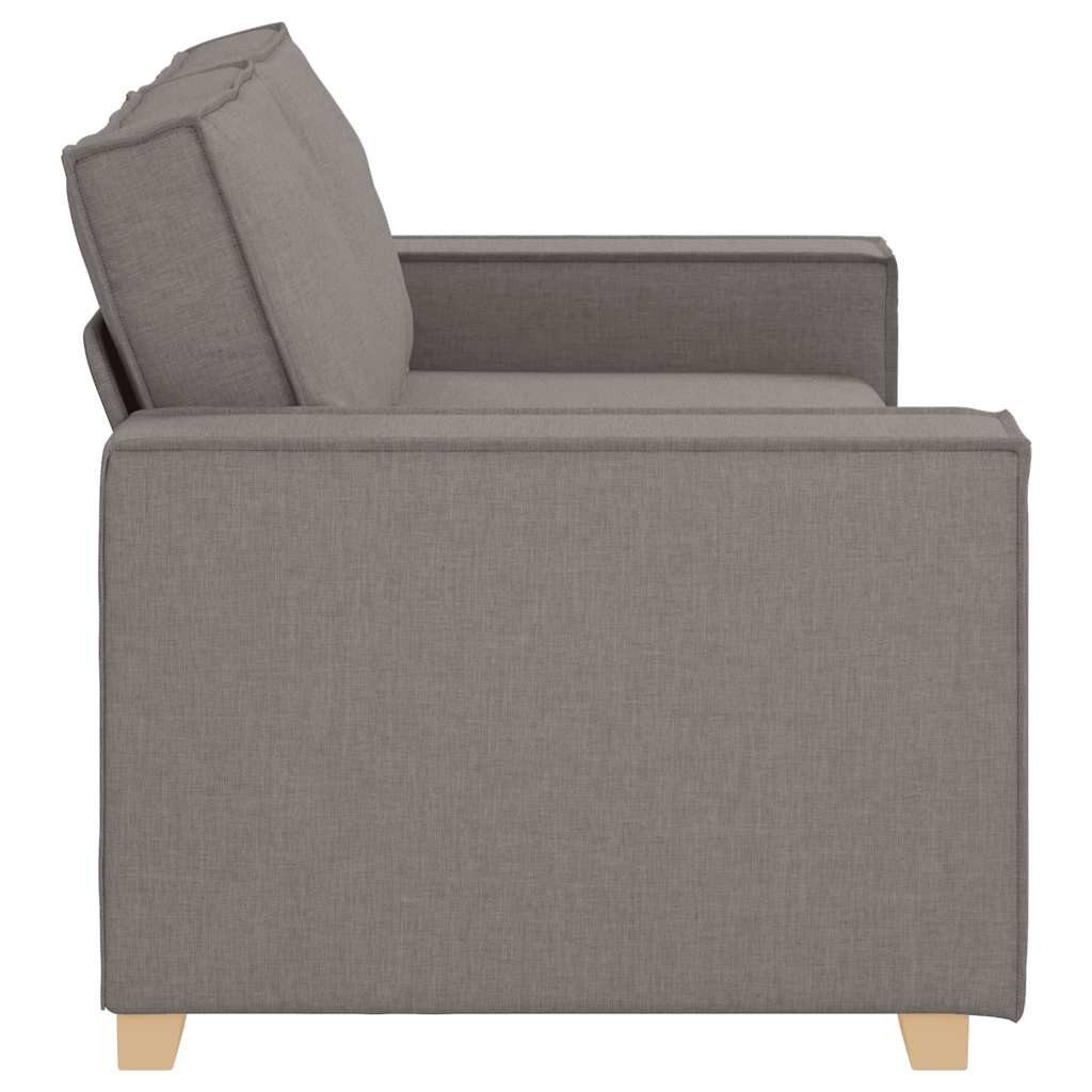vidaXL Sofa 2-Sitzer Sofa Taupe 140 cm Stoff