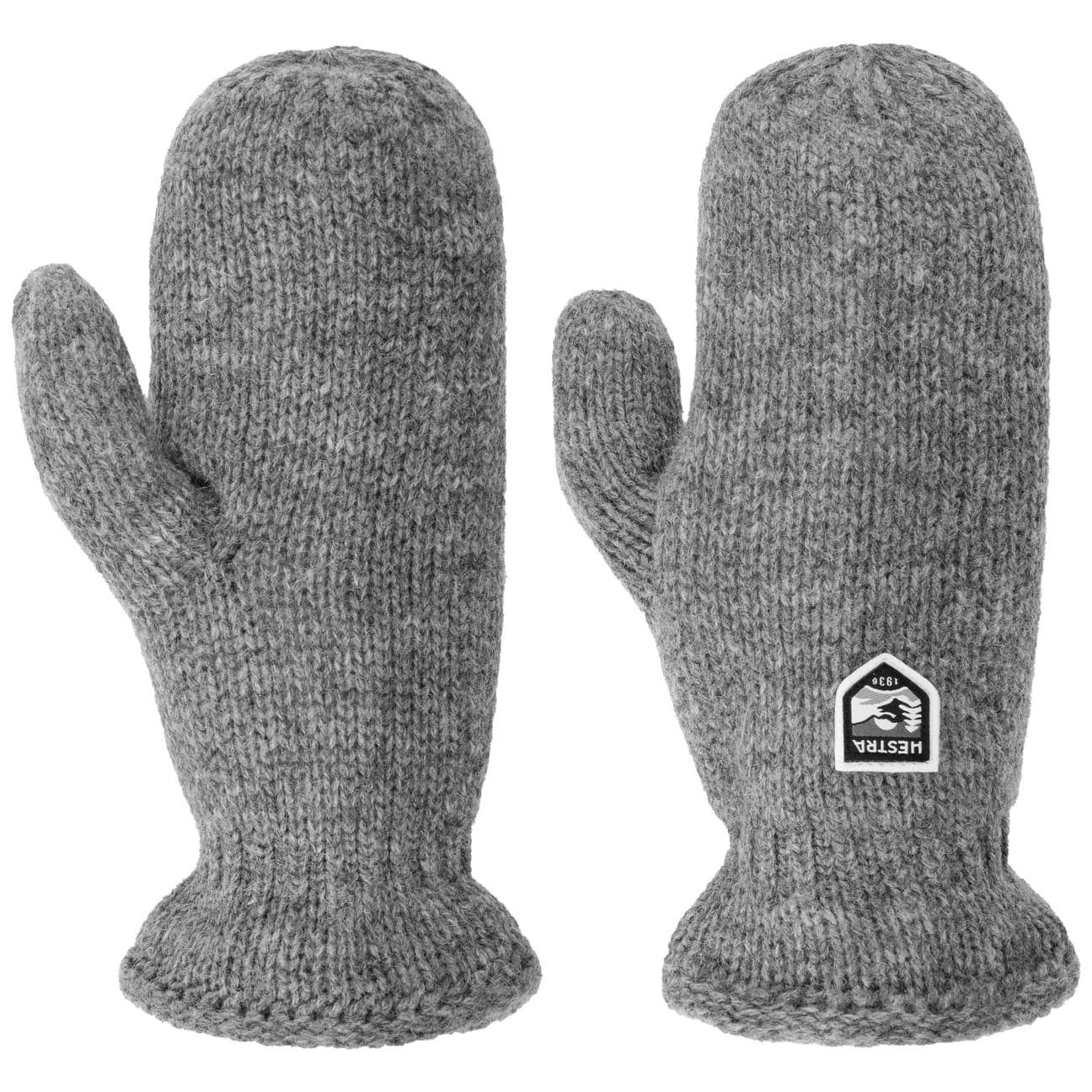 Hestra Strickhandschuhe Handschuhe mit Futter grau