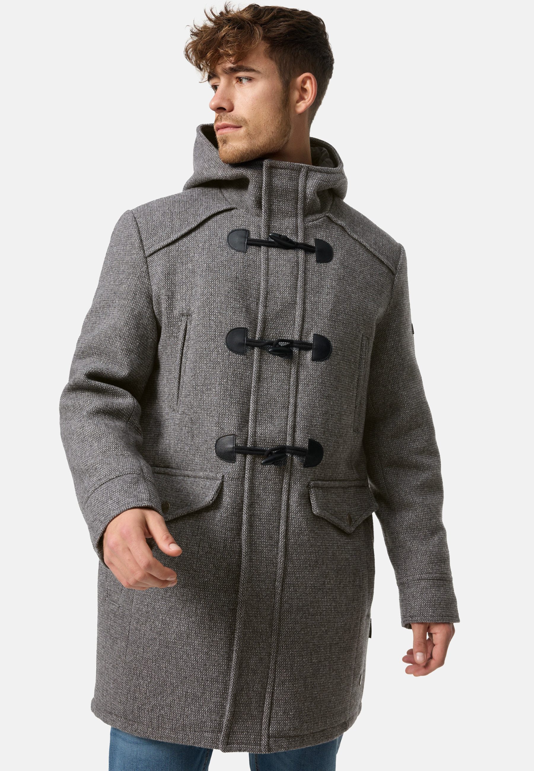 Indicode Dufflecoat Herren Liam Mantel Winter Herrenmantel