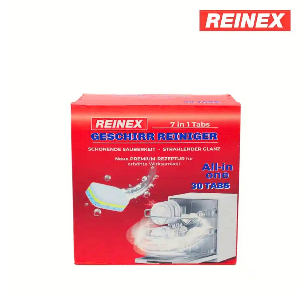Thumbnail - Reinex REINEX Geschirr Reiniger Tabs 7in1 – 30 Tabs Geschirrspülmittel (30-St)