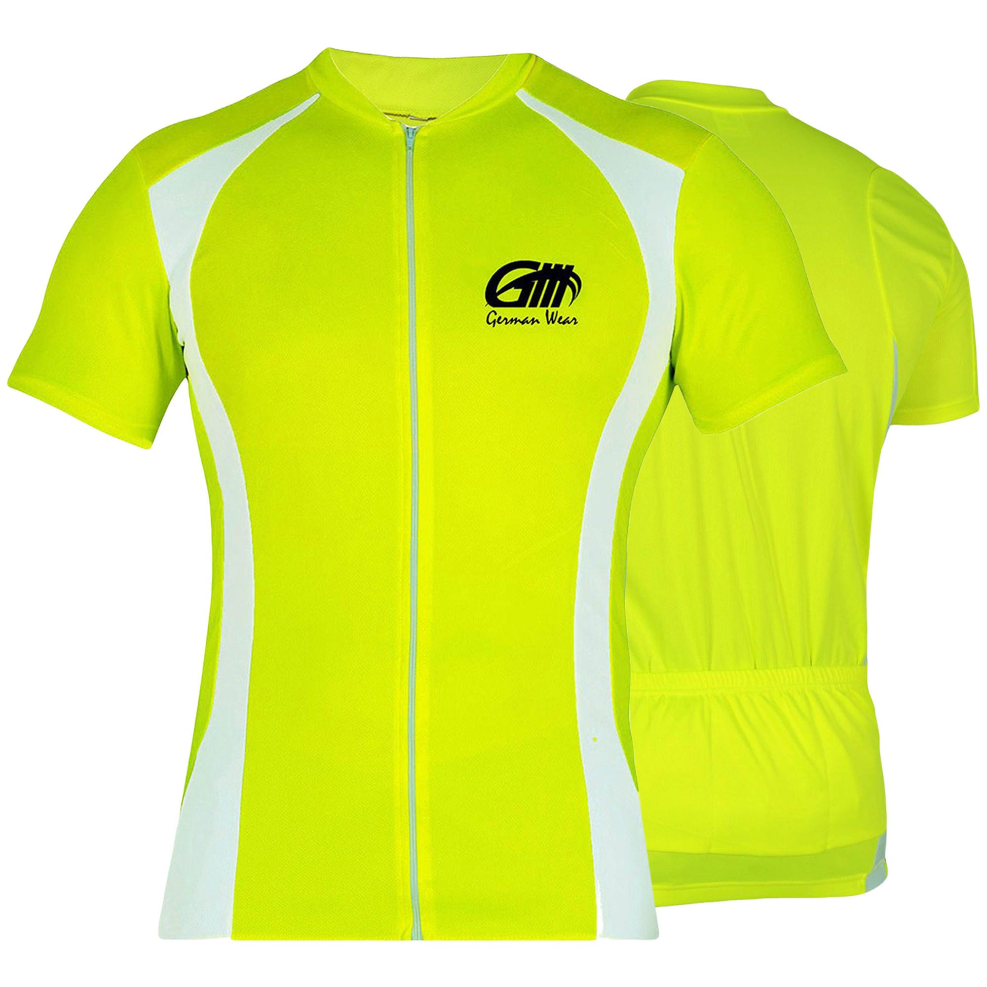 German Wear Radtrikot 295 Jersey Neon Green Herren Radler Jersey NeonGelb
