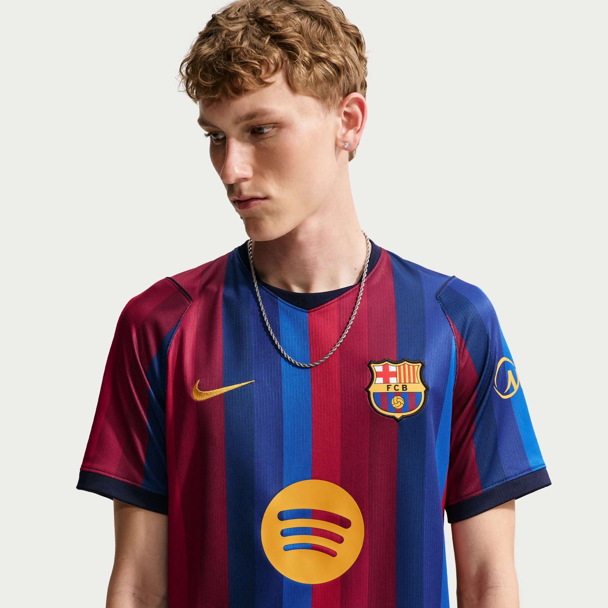 Nike Fußballtrikot FCB M NK DF JSY SS STAD HM für Erwachsene, FC Barcelona, Kurzarm, atmungsaktiv