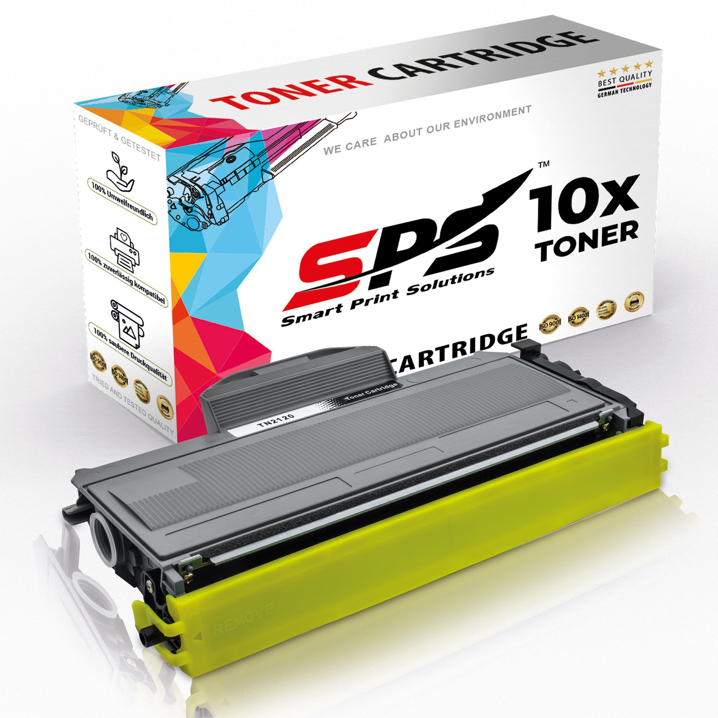 SPS Tonerkartusche Kompatibel für Brother DCP-7030 TN-2120, (10er Pack)