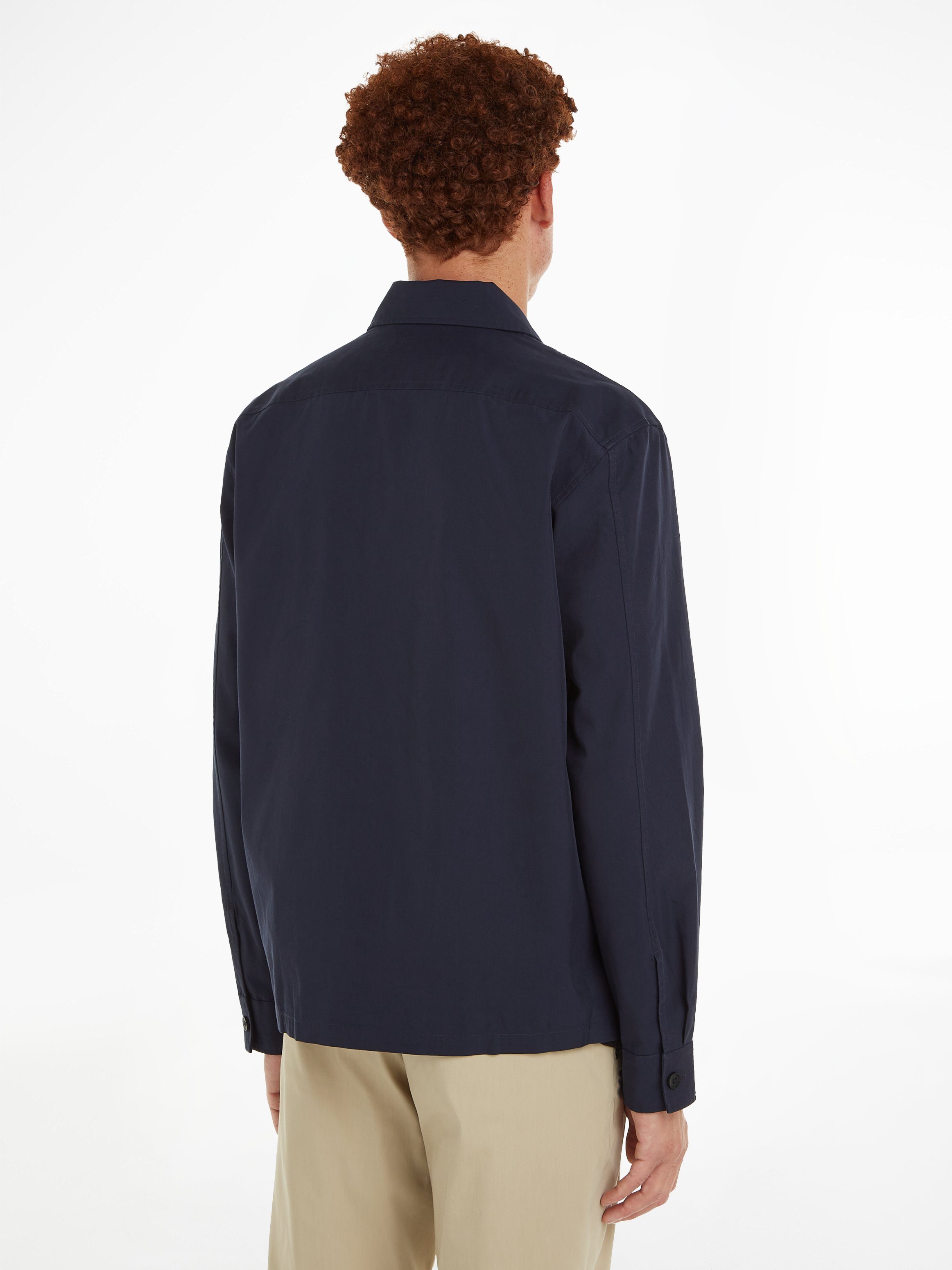 Calvin Klein Langarmhemd COTTON NYLON OVERSHIRT günstig online kaufen