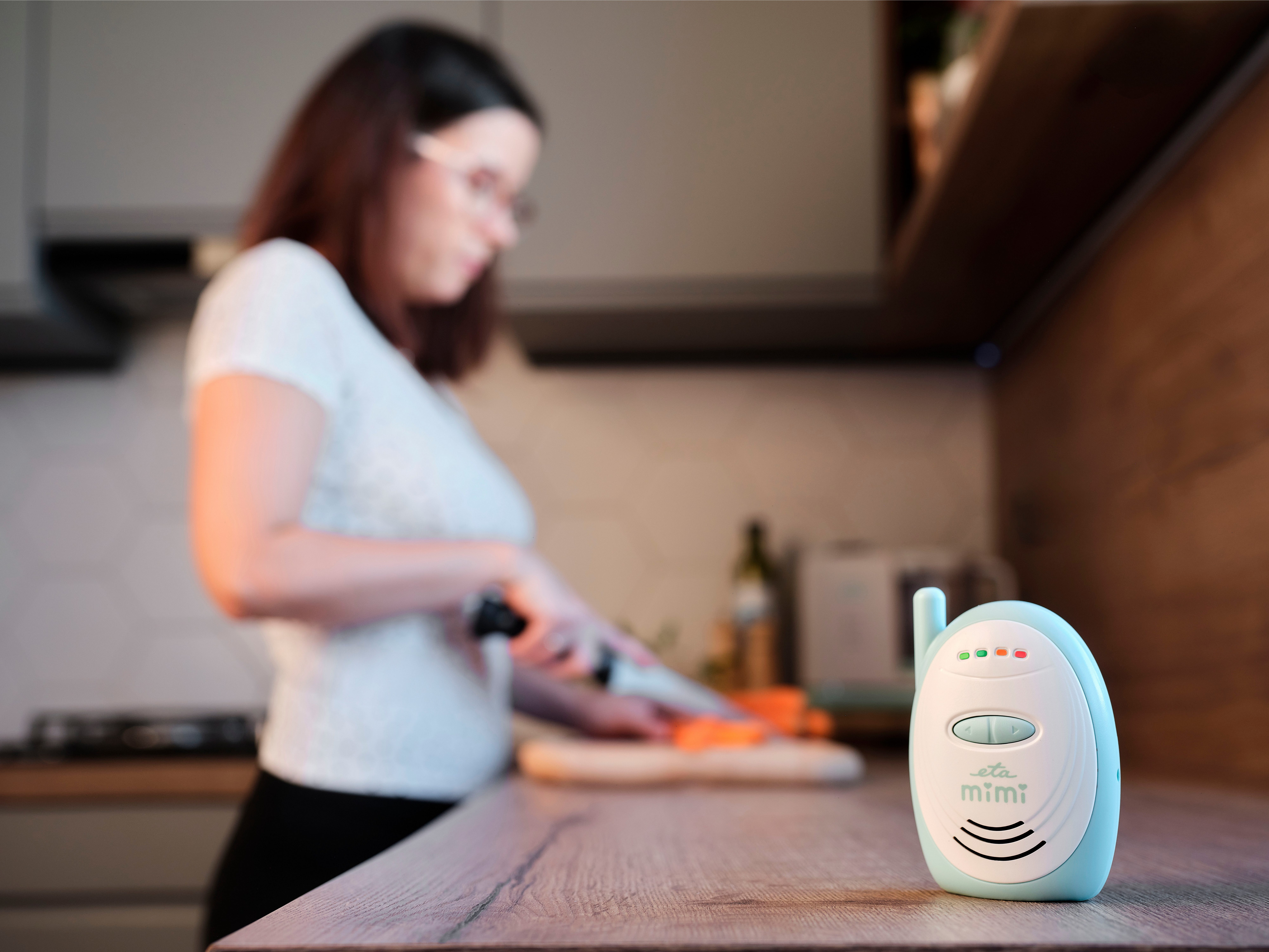 eta Babyphone Babyphone ETA Mimi, Reichweite von bis zu 300m, LED-Anzeige