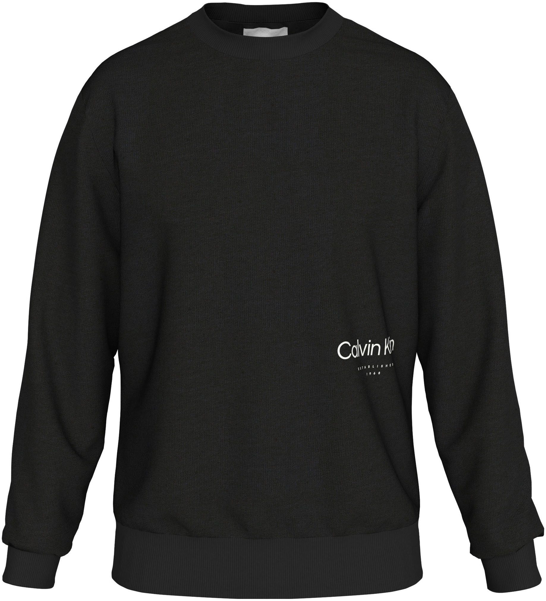 Calvin Klein Sweatshirt OFF PLACEMENT LOGO SWEATSHIRT