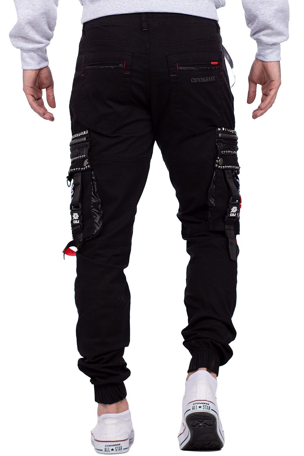 Cipo & Baxx Jogginghose Herren Hose BA-CR132 mit Strasssteinen modernen Des günstig online kaufen