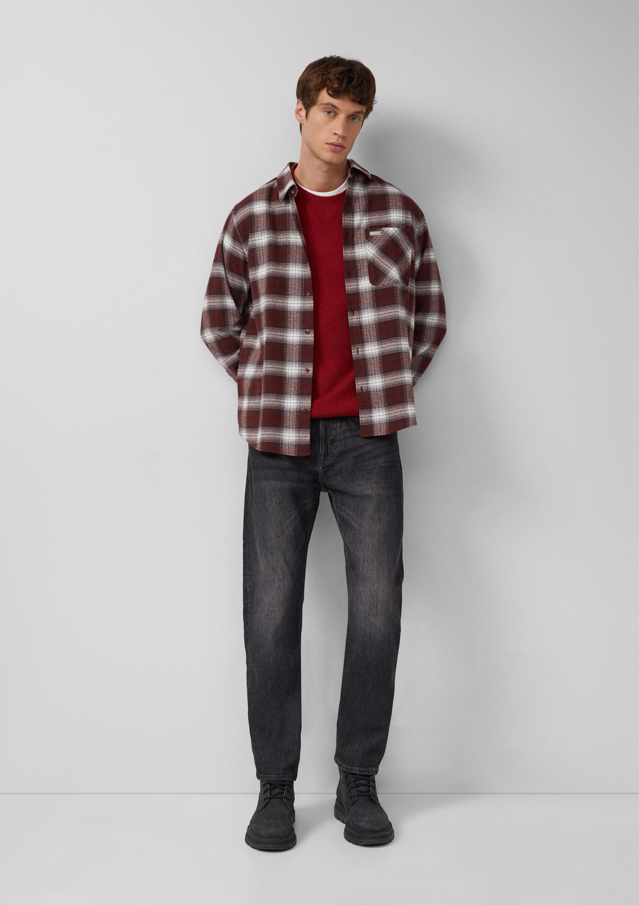 s.Oliver Longpullover Strickpullover Strickpullover aus reiner Lammwolle