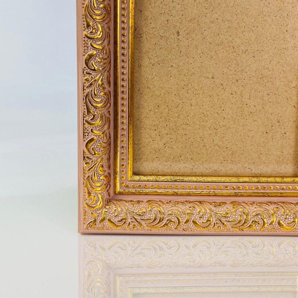 Victor (Zenith) Bilderrahmen Rubens, Bilderrahmen 10x15 cm Rose Gold, Bilderrahmen A6 Barock, Antik