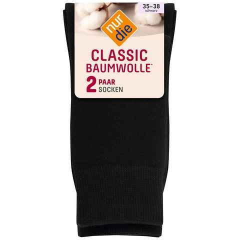 Nur Die Freizeitsocken 2er-Pack Classic Baumwolle (2-Paar)