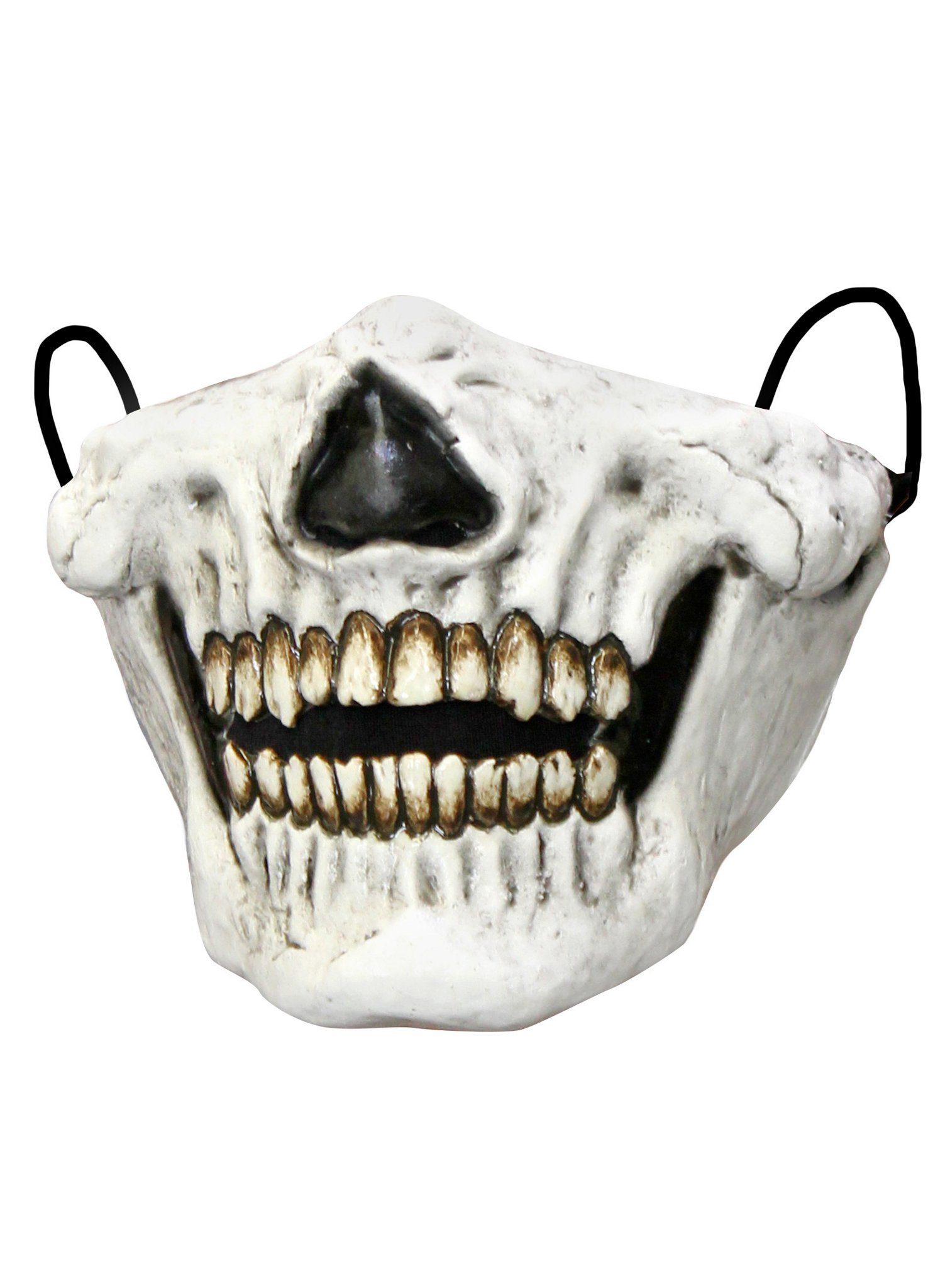 Ghoulish Productions Verkleidungsmaske Schädel Mundmaske, Halbmaske aus Latex zum Tragen über Deinen Mundschutz