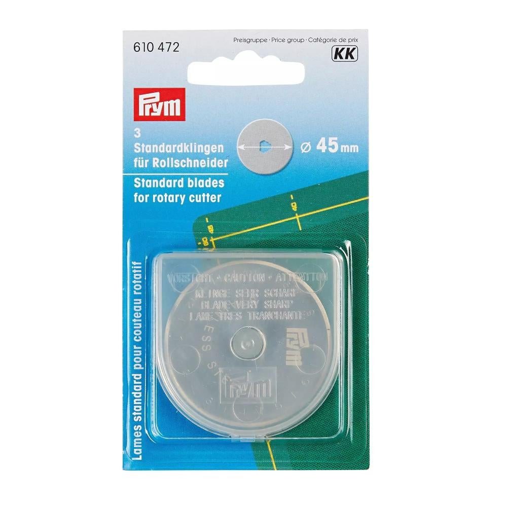 Prym Cuttermesser - Ersatzklingen für Rollschneider (45 mm / 3 Stück), (3 Stück)