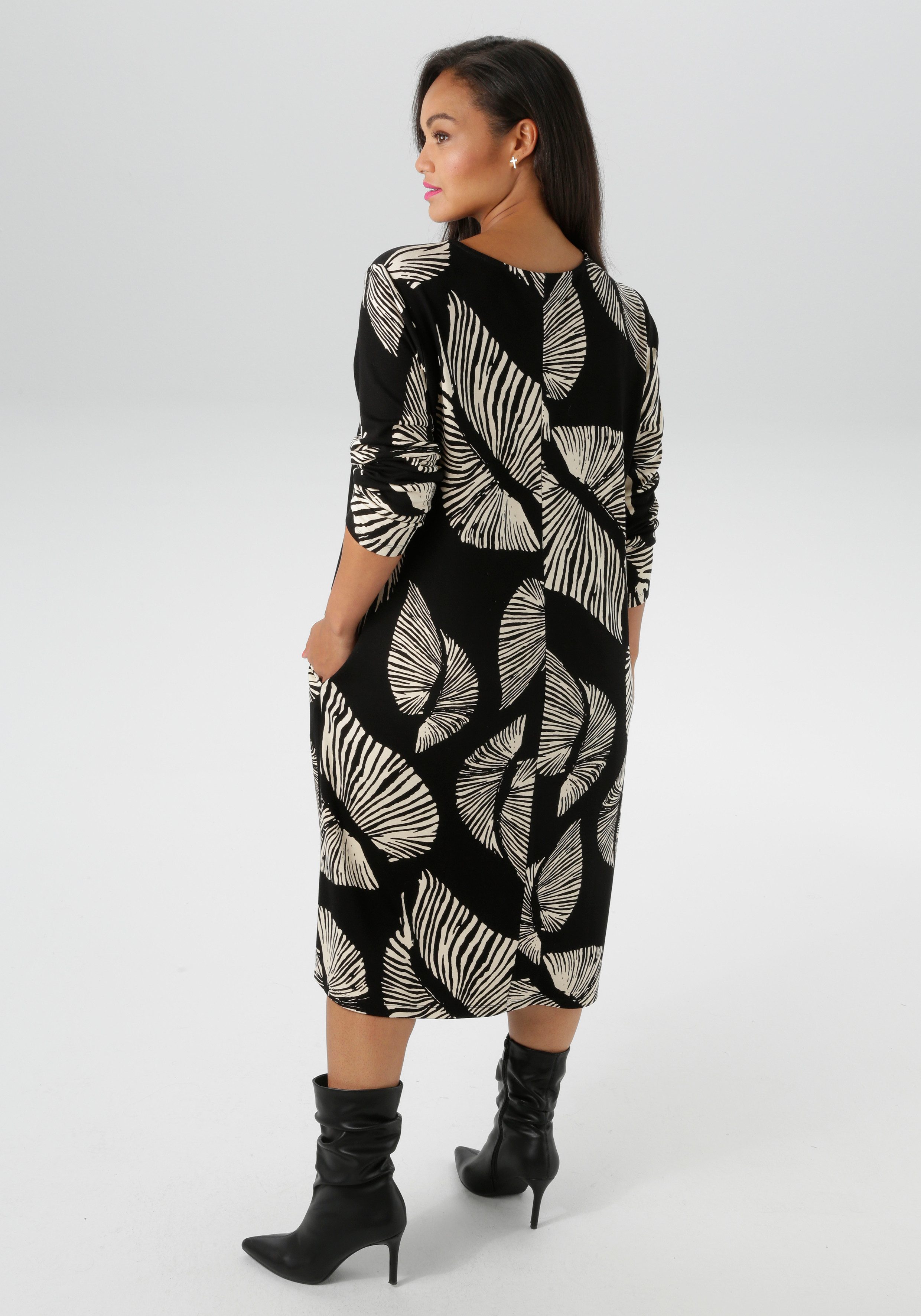 Aniston PLUS Jerseykleid aus weicher Milano Rib-Qualität